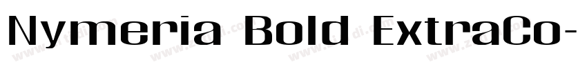 Nymeria Bold ExtraCo字体转换
